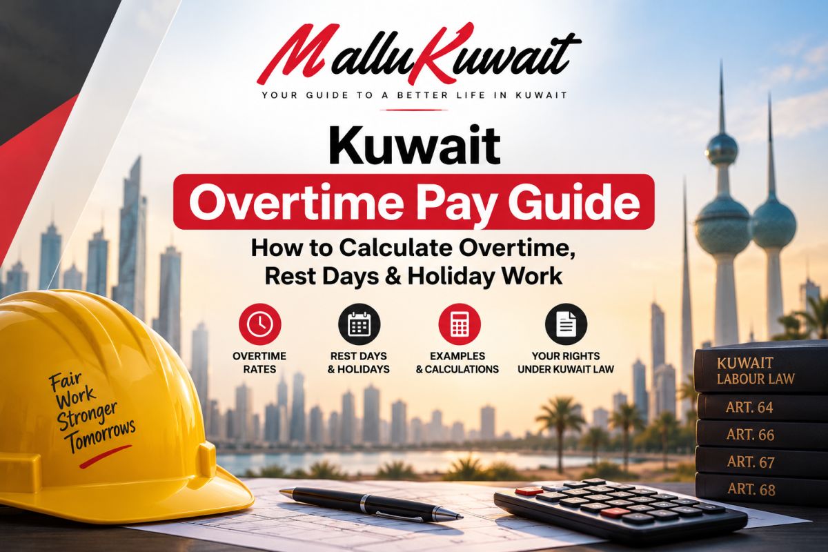 💰 Kuwait Overtime Pay Guide: How to Calculate Overtime, Rest Days & Holiday Work