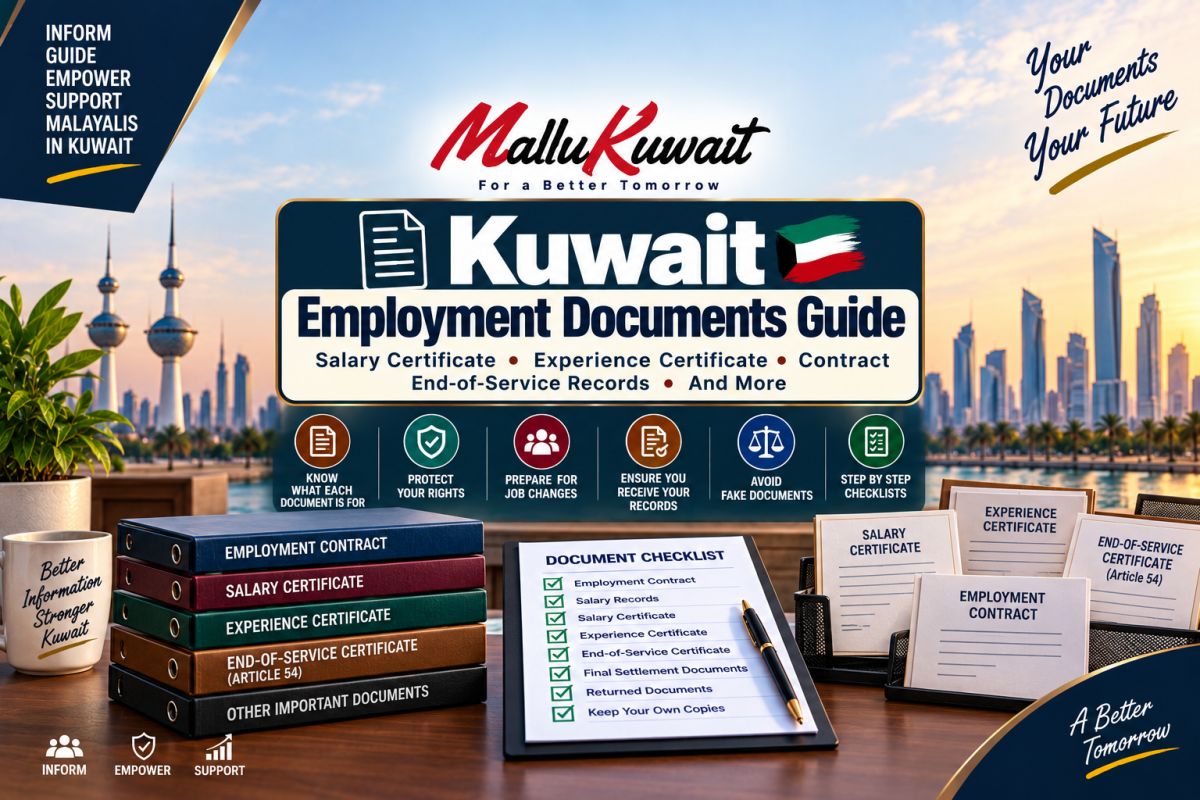 📄 Kuwait Employment Documents Guide: Salary Certificate, Experience Certificate, Contract & End-of-Service Records