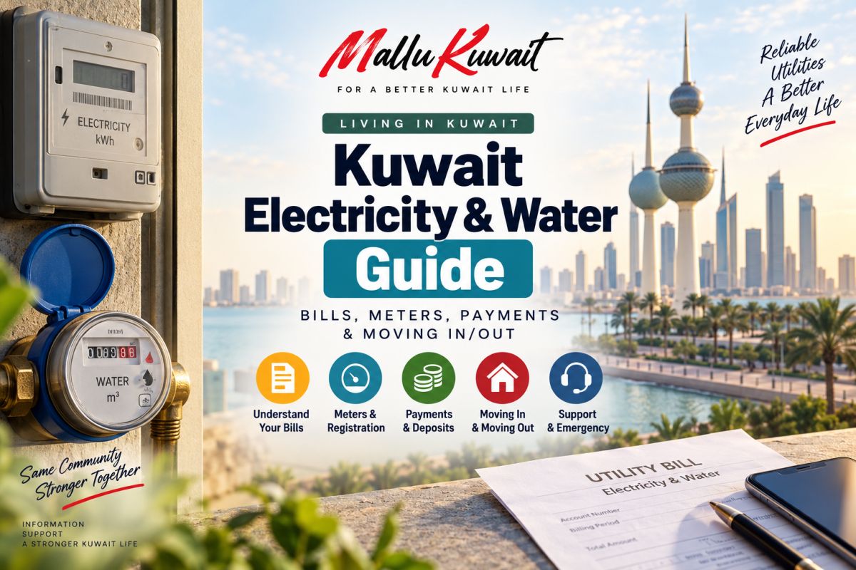💡 Kuwait Electricity & Water Guide: Bills, Meters, Payments & Moving In/Out