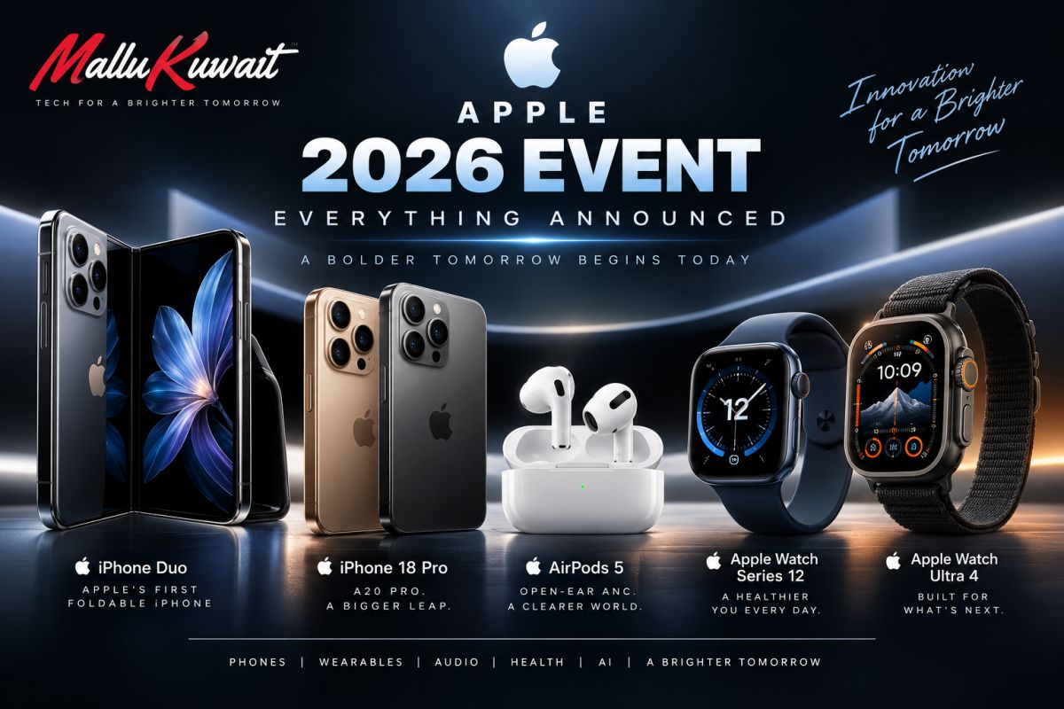 🍎 Apple 2026 Event: Everything Announced — iPhone Duo, iPhone 18 Pro, AirPods 5 & New Apple Watches
